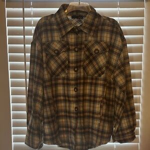 Plaid Button Down Shirt for Women